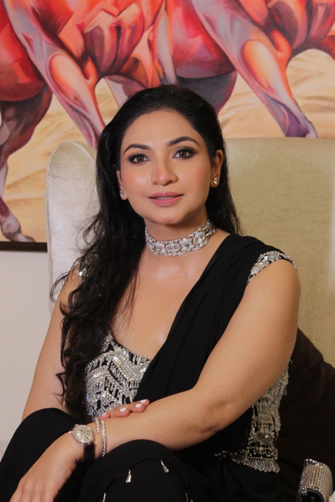 Luxe Glam - Black Embroidered Saree