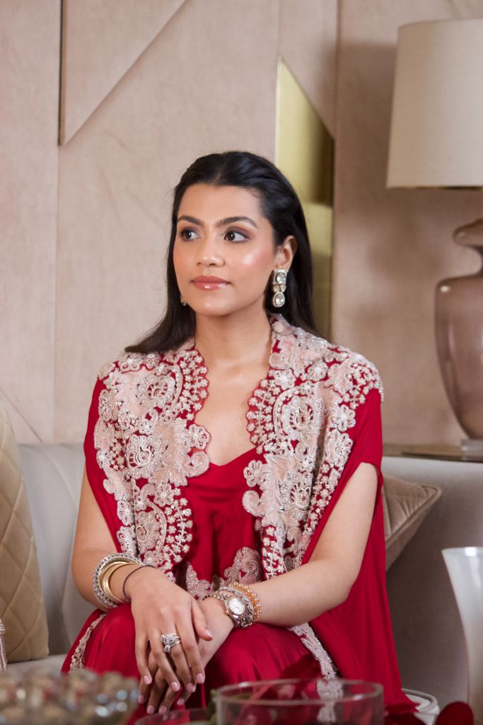 Festive - Red Embroidered Outfit